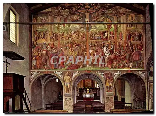 Cartes postales moderne Chiesa degli Angeli Lugano Crocifissione Luini