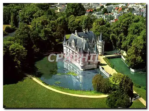 Cartes postales moderne les Merveilles du Val de Loire Azay le Rideau Indre et Loire le Chateau du XVI siecle entoure pa