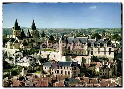 Cartes postales moderne les Merveilles du Val de Loire Loches Indre et Loire L'Eglise Saint Ours et les Logis Royaux du