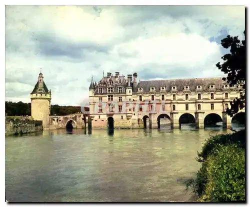 Moderne Karte Couleurs et Lumiere de France le Val de Loire Chateau de Chenonceau Indre et Loire Facade Ouest