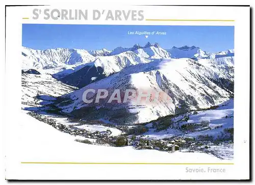 Cartes postales moderne En Maurienne Vallee de l'Arvan Savoie Saint Sorlin d'Arves la vallee face aux Aiguilles d'Arves
