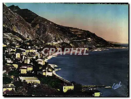 Cartes postales moderne Menton Vue sur la Baie de Garavan et la Frontiere Italienne