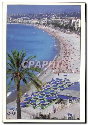 Cartes postales moderne Nice Promenade des Anglais la plage