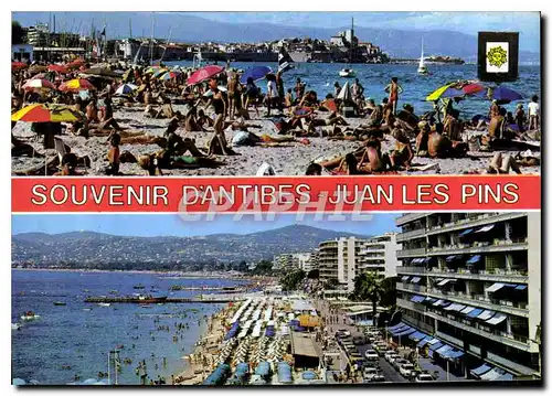 Moderne Karte Souvenir d'Antibes Juan les Pins