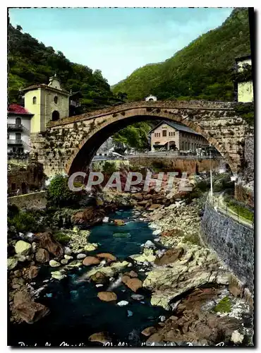 Moderne Karte Pont St martin Vallee d'Aoste Ponte Romano