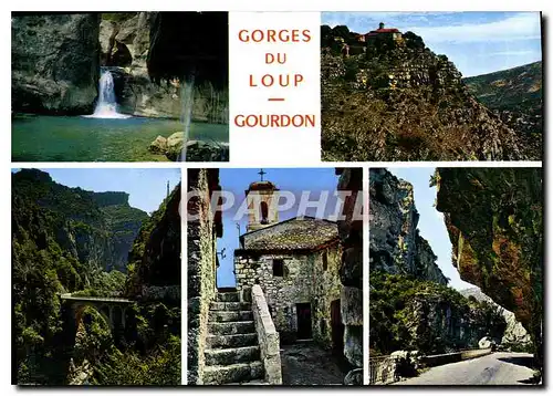 Cartes postales moderne Excursion des Gorges du Loup Gourdon et les Gorges