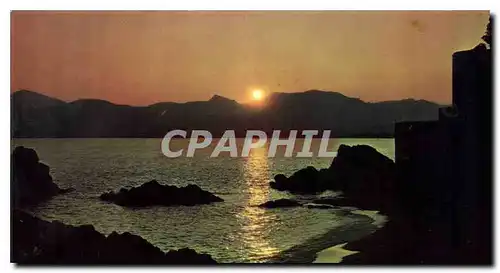 Cartes postales moderne Cote d'Azur La Bocca Coucher de Soleil