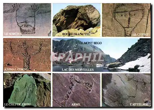 Cartes postales moderne Vallee des Merveilles Alpes Maritimes Ensemble unique d'art prehistorique