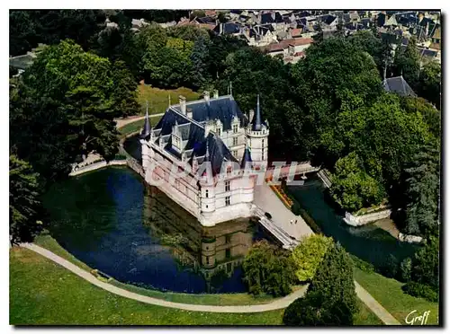 Cartes postales moderne Azay le Rideau Indre et Loire Vue aerienne du chateau