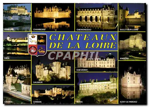 Cartes postales Chateux de la loire