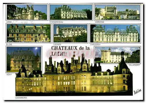 Cartes postales Chateaux de la Loire