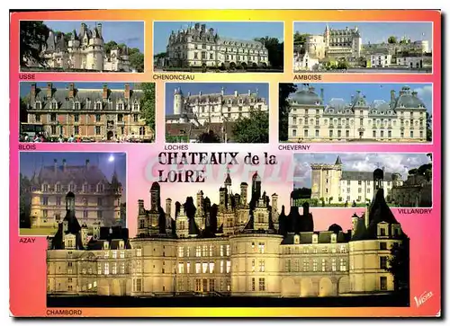 Cartes postales Chateaux de la Loire