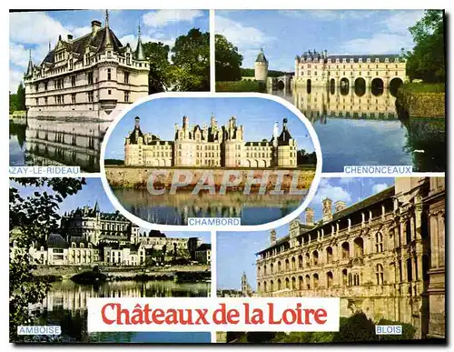 Cartes postales Chateaux de la Loire