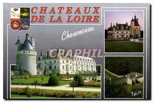 Ansichtskarte AK Chateaux de la Loire Chenonceau Indre et Loire