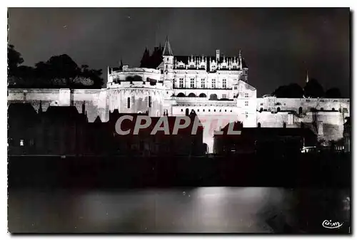 Cartes postales Amboise I et L Le Chateau Illuminee