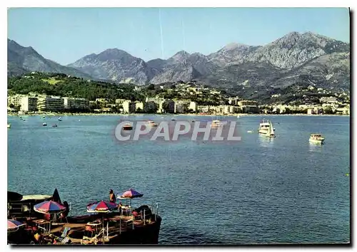 Cartes postales moderne Menton Les plages de Carnoles et la Ville vues du Cap Martin