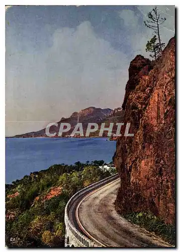 Cartes postales moderne La Cote d'Azur Route de la Corniche d'Or