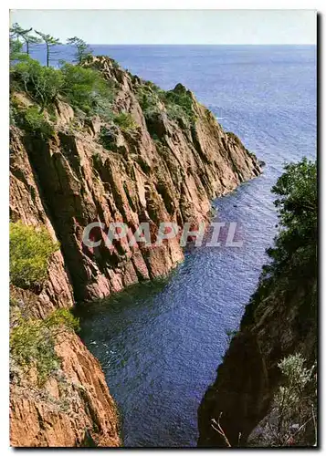 Cartes postales moderne Cote d'Azur Les rochers rougues