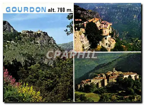 Cartes postales moderne Cote d'Azur French Riviera L'arriere pays pittoresque Gourdon