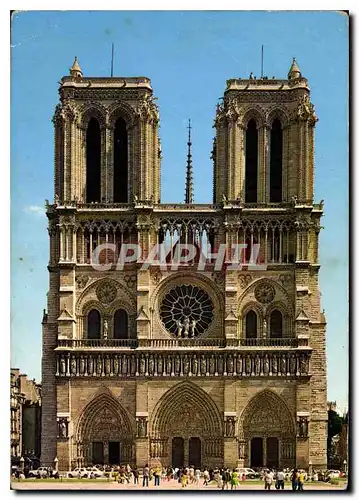 Cartes postales moderne Paris Notre Dame Facade