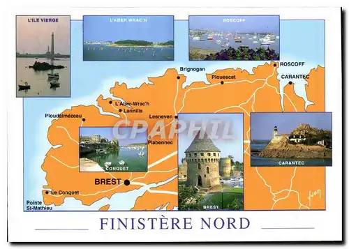 Cartes postales moderne Finistere Nord