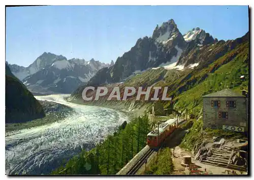 Cartes postales moderne Chamonix Mont Blanc Montenvers Vue generale sur la mer de Glace
