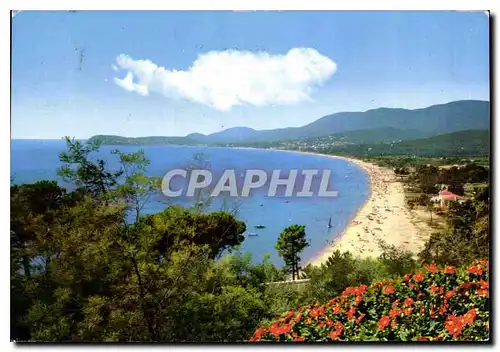 Cartes postales moderne La Cote d'Azur Croix Valmer La Plage au fond Cavalaire