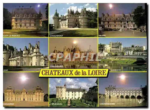 Cartes postales moderne Chateaux de la Loire