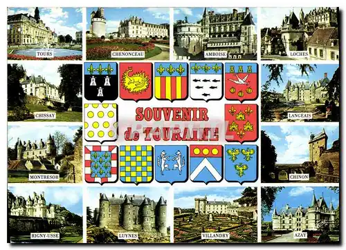 Cartes postales moderne Souvenir de Touraine