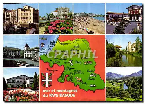 Cartes postales moderne Mer et Montagnes du Pays Basque