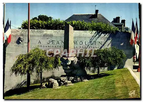 Cartes postales moderne Chartres Eure et Loir Monument dedie a Jean Moulin Resistance Militaria