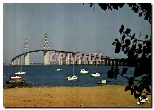 Moderne Karte Confleurs de la Cote de Jade Sur l'Estuaire de la Loire Pont de Saint Nazaire a Saint Brevin