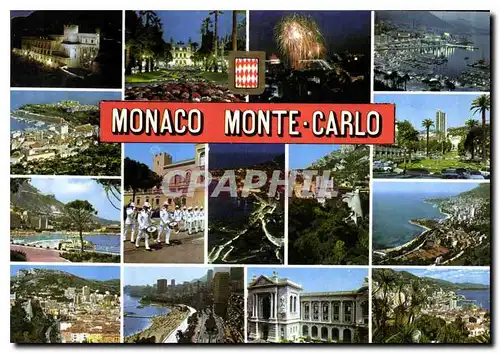 Cartes postales moderne Monaco Monte Carlo Vues diverses de la Principaute de Monaco