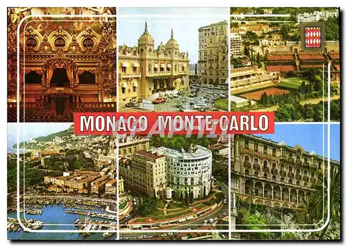 Cartes postales moderne Monaco Monte Carlo Vues diverses de la Principaute de Monaco