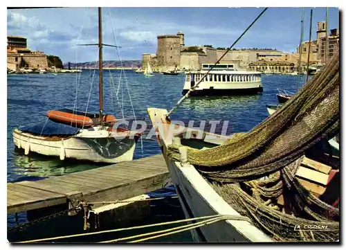 Moderne Karte Marseille L'entree du vieux port