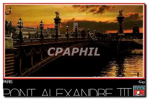 Cartes postales moderne Paris Pont Alexandre III