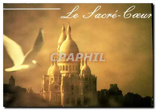 Cartes postales moderne Le Sacre Coeur Lumieres et Scenes de Paris La basilique du Sacre Coeur de Montmartre