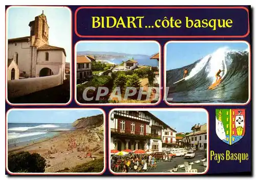 Cartes postales moderne Bidart cote Basque Pays Basque Surf