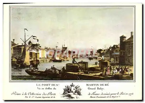 Cartes postales moderne Le Port des Martin de Re Vu au deffus du Grand Balay