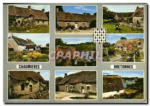 Cartes postales moderne Chaumieres Bretonnes