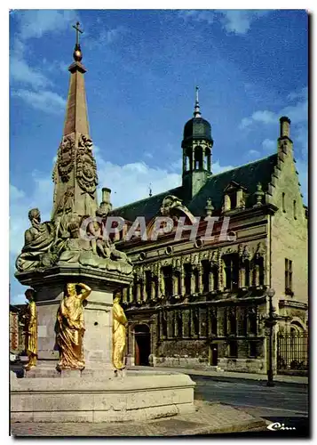 Cartes postales moderne Noyon Oise La fontaine et l'Hotel de Ville