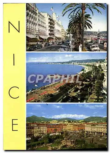 Moderne Karte Souvenir de Nice