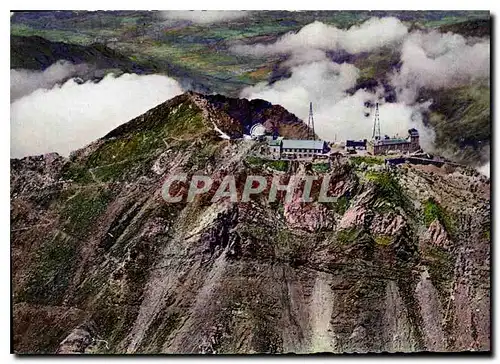 Cartes postales moderne Les Pyrenees Le Pic du Midi de Bigorre Le chemin en lacets menant a l'observatoire du pic