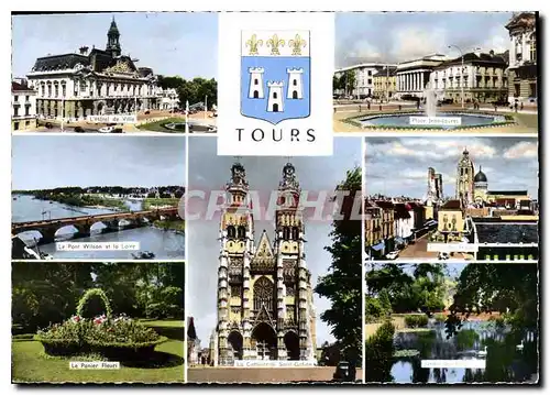 Cartes postales moderne Tours L'Hotel de Ville