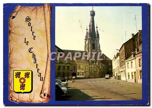 Cartes postales moderne Solre le Chateau Place Fermauwez L'Eglise