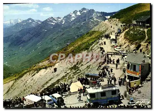 Cartes postales moderne Col du Tourmalet Depart de la route a peage du Pic du Midi de Bigorre