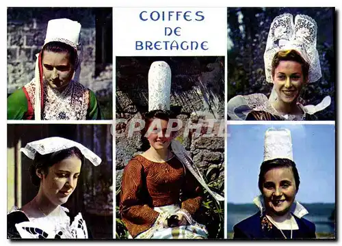 Cartes postales moderne Coiffes de Bretagne Jeunes filles en costume de la region de Plougastel Daoulas