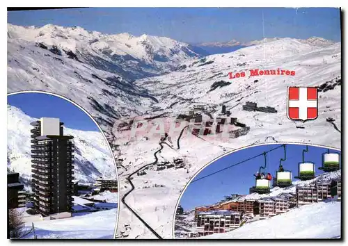 Cartes postales moderne Vallee des Belleville Savoie France Les Menuires