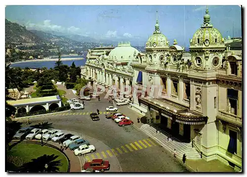Cartes postales moderne Monte Carlo Le Casino et un coin des Jardins