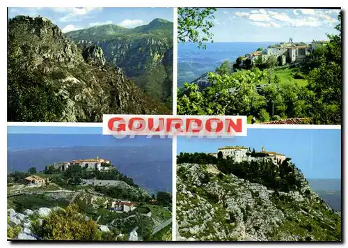 Cartes postales moderne La Cote d'Azur Gourdon AM Le pittoresque village perche au sommet de la montagne